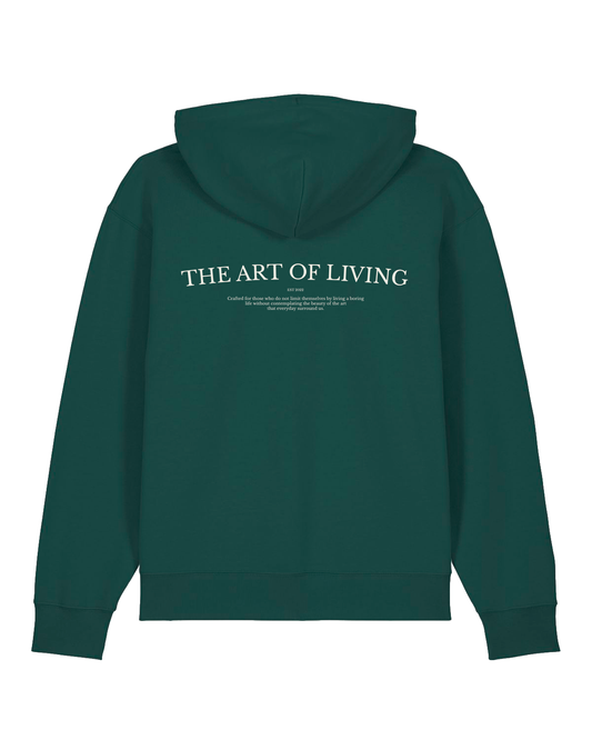 Art of Living Hoodie - Bottle Grenn