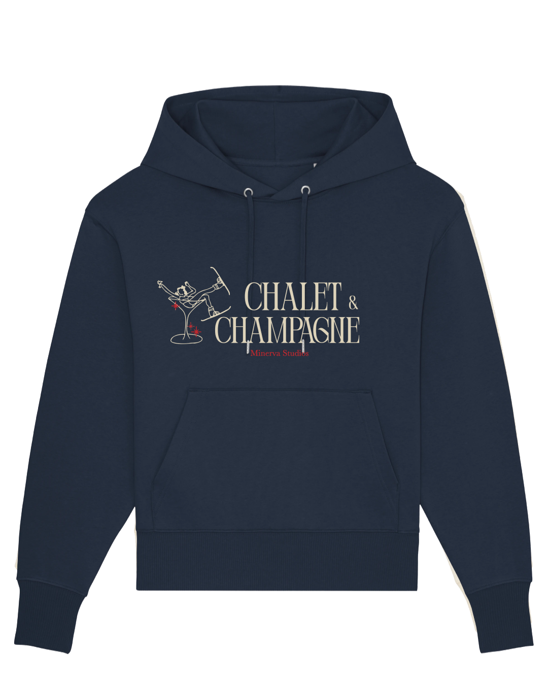 Chalet & Champagne Hoodie - Navy