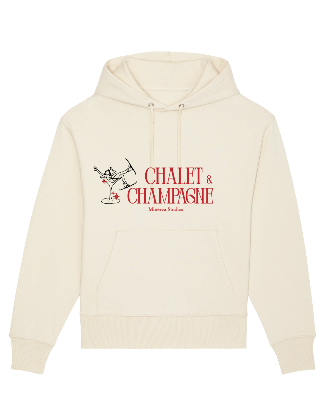 Chalet & Champagne Hoodie - Natural