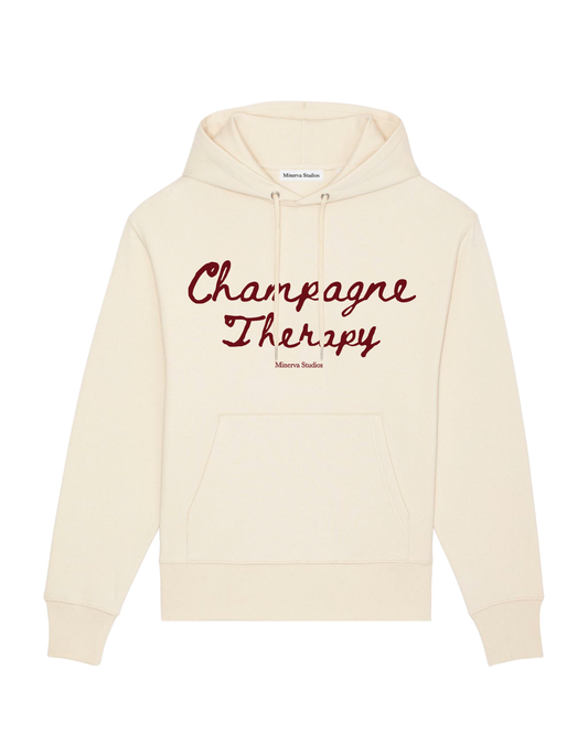 Champagne Therapy Hoodie - Cream