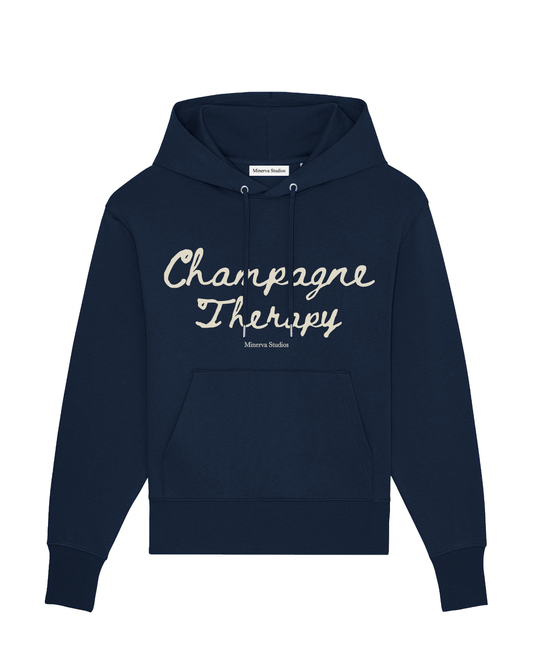 Champagne Therapy Hoodie - Navy