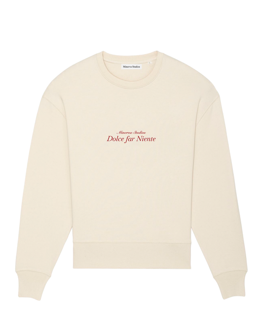 Dolce far Niente Crewneck - Cream