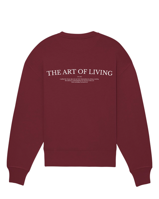 Art of Living Crewneck - Burgundy